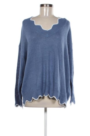 Damski sweter SHEIN, Rozmiar XXL, Kolor Niebieski, Cena 80,38 zł