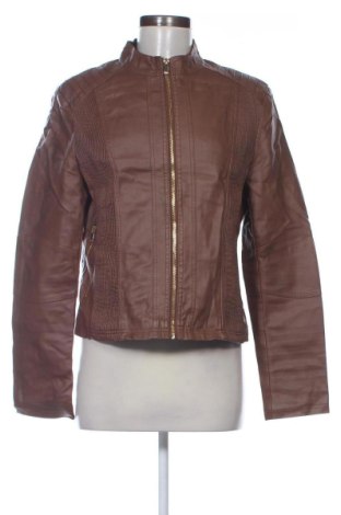 Damska kurtka skórzana Caroline Morgan, Rozmiar L, Kolor Brązowy, Cena 166,99 zł