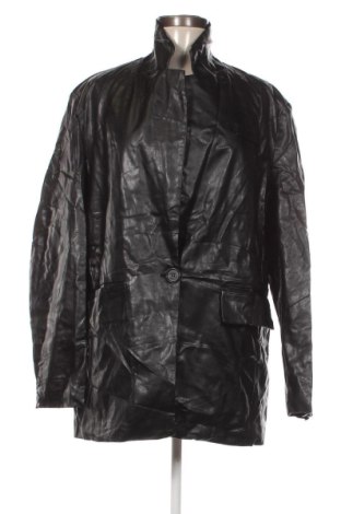 Γυναικείο δερμάτινο μπουφάν Princess Polly, Μέγεθος L, Χρώμα Μαύρο, Τιμή 18,99 €