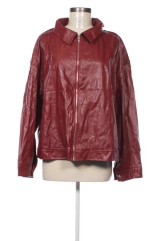 Damen Lederjacke SHEIN, Größe 3XL, Farbe Rot, Preis 38,99 €