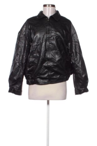 Γυναικείο δερμάτινο μπουφάν SHEIN, Μέγεθος S, Χρώμα Μαύρο, Τιμή 35,99 €