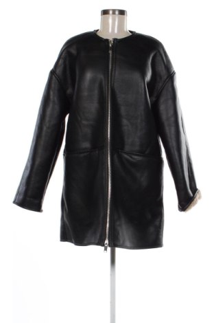 Дамско кожено яке Zara, Размер L, Цвят Черен, Цена 21,47 €
