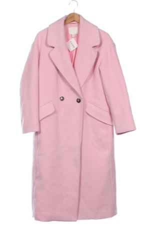 Palton de femei H&M, Mărime XS, Culoare Roz, Preț 235,00 Lei