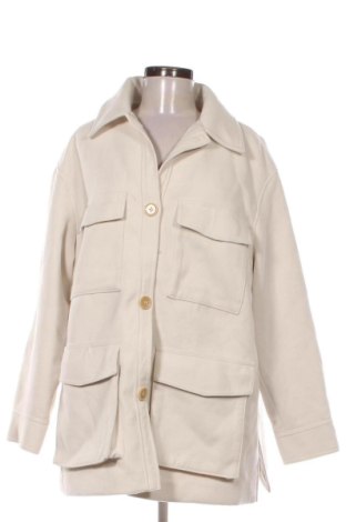 Damski płaszcz H&M, Rozmiar L, Kolor ecru, Cena 250,99 zł