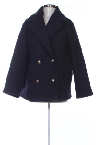 Palton de femei Zara, Mărime M, Culoare Albastru, Preț 182,46 Lei