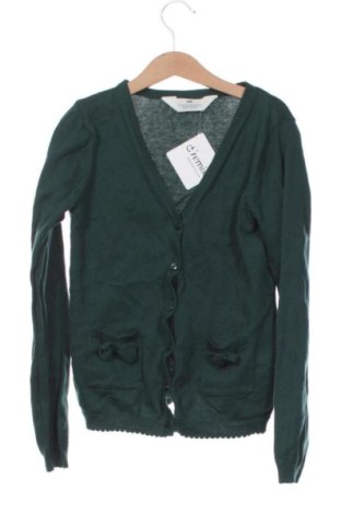 Kinder Strickjacke H&M, Größe 8-9y/ 134-140 cm, Farbe Grün, Preis 9,00 €