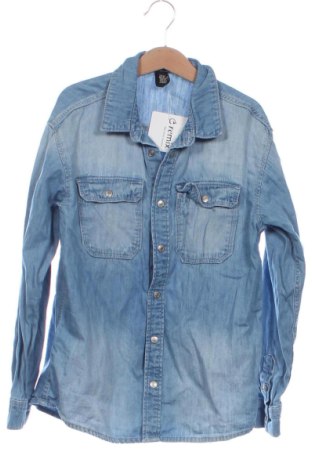 Kinderhemd H&M, Größe 9-10y/ 140-146 cm, Farbe Blau, Preis 5,60 €