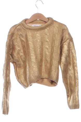 Kinderpullover Zara, Größe 7-8y/ 128-134 cm, Farbe Golden, Preis 8,00 €