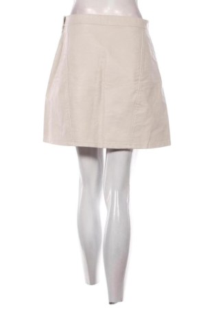 Skórzana spódnica Zara, Rozmiar M, Kolor Beżowy, Cena 38,99 zł