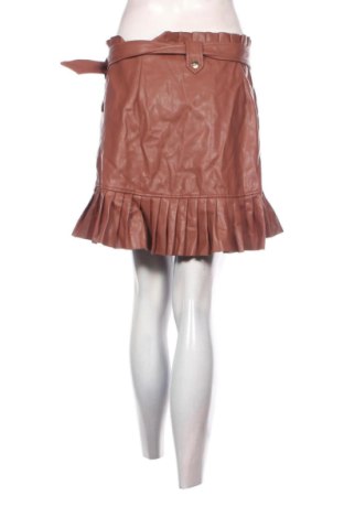 Δερμάτινη φούστα Zara, Μέγεθος L, Χρώμα Καφέ, Τιμή 9,99 €