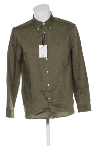 Męska koszula Tommy Hilfiger, Rozmiar L, Kolor Zielony, Cena 452,99 zł