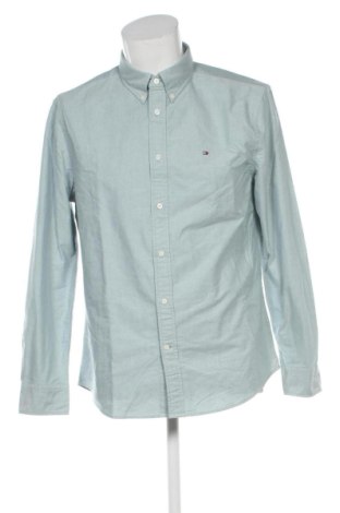 Męska koszula Tommy Hilfiger, Rozmiar L, Kolor Zielony, Cena 404,99 zł