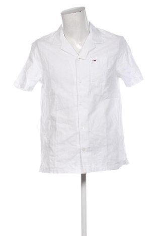 Мъжка риза Tommy Jeans, Размер M, Цвят Бял, Цена 61,35 €, #135765792
