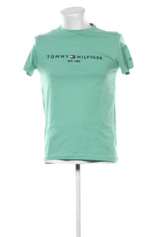 Męski T-shirt Tommy Hilfiger, Rozmiar S, Kolor Zielony, Cena 220,99 zł