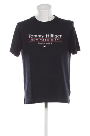 Męski T-shirt Tommy Hilfiger, Rozmiar XL, Kolor Niebieski, Cena 183,99 zł