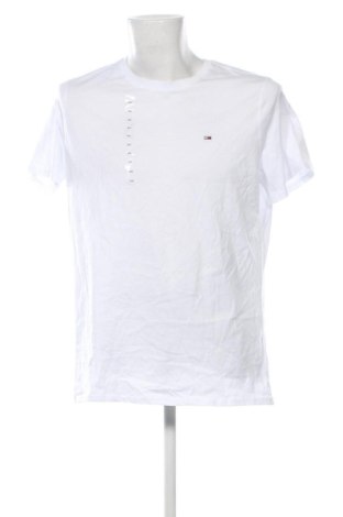 Męski T-shirt Tommy Jeans, Rozmiar XXL, Kolor Biały, Cena 137,99 zł