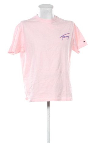 Herren T-Shirt Tommy Jeans, Größe M, Farbe Rosa, Preis € 50,99