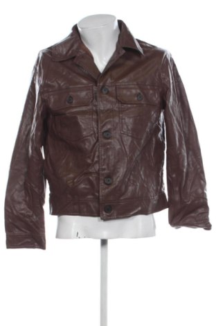 Ανδρικό δερμάτινο μπουφάν H&M, Μέγεθος M, Χρώμα Καφέ, Τιμή 23,99 €