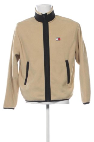 Geacă polară de bărbați Tommy Jeans, Mărime S, Culoare Bej, Preț 689,99 Lei