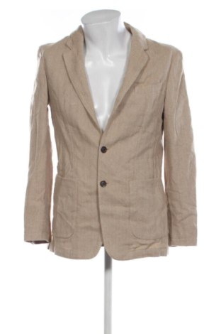 Мъжко сако Zara, Размер M, Цвят Бежов, Цена 28,63 €