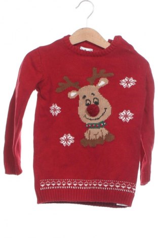 Kinderpullover Unbranded, Größe 18-24m/ 86-98 cm, Farbe Rot, Preis 3,99 €