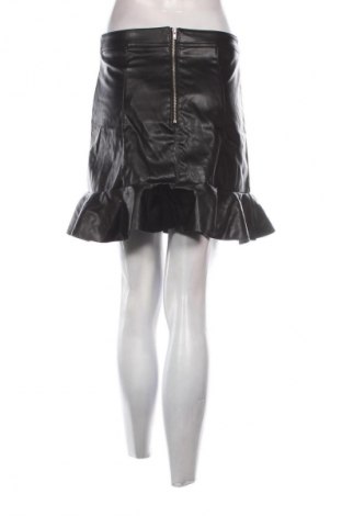 Кожена пола H&M Divided, Размер M, Цвят Черен, Цена 2,04 €