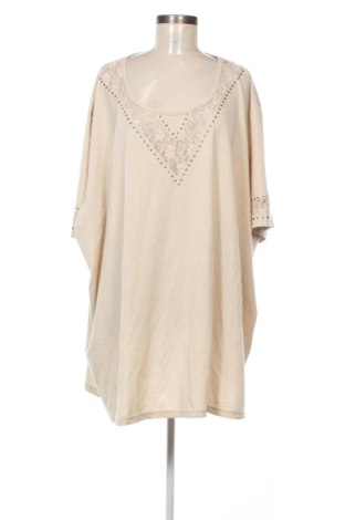 Γυναικεία μπλούζα M. Collection, Μέγεθος 4XL, Χρώμα  Μπέζ, Τιμή 8,99 €