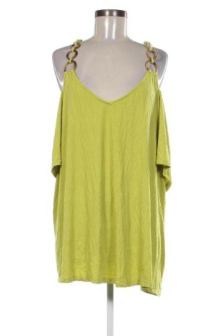 Γυναικεία μπλούζα Ms Mode, Μέγεθος 3XL, Χρώμα Πράσινο, Τιμή 9,99 €