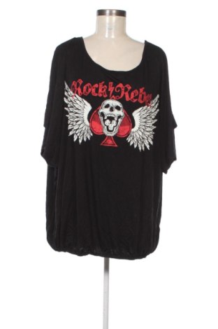 Γυναικεία μπλούζα Rock Rebel by EMP, Μέγεθος XXL, Χρώμα Μαύρο, Τιμή 7,99 €