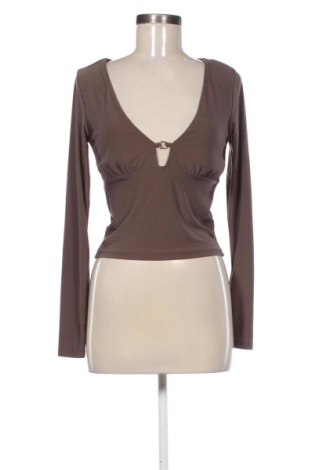 Дамска блуза Stradivarius, Размер M, Цвят Кафяв, Цена 9,78 €