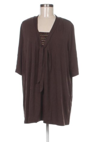 Γυναικεία μπλούζα Ulla Popken, Μέγεθος XL, Χρώμα Καφέ, Τιμή 16,99 €