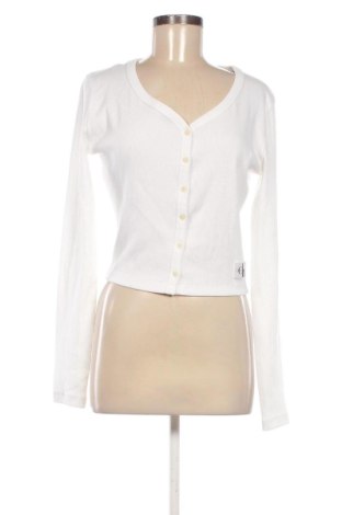 Cardigan de damă Calvin Klein Jeans, Mărime L, Culoare Alb, Preț 105,99 Lei, #135852380