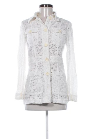 Damen Strickjacke Zara, Größe M, Farbe Weiß, Preis 13,80 €