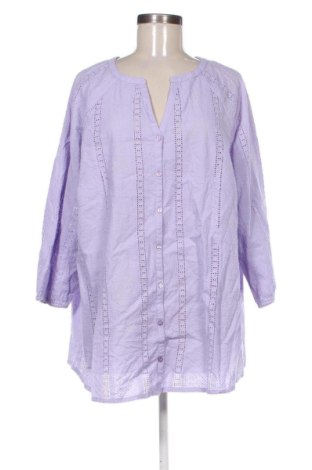Γυναικείο πουκάμισο Gina Benotti, Μέγεθος XXL, Χρώμα Βιολετί, Τιμή 16,99 €
