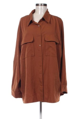 Cămașă de femei SHEIN, Mărime 4XL, Culoare Maro, Preț 66,16 Lei