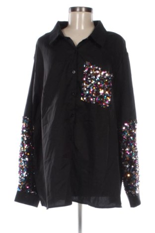 Dámska košeľa  SHEIN, Veľkosť 4XL, Farba Čierna, Cena  7,95 €