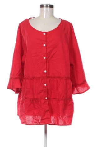 Дамска риза Unbranded, Размер 5XL, Цвят Червен, Цена 12,77 €