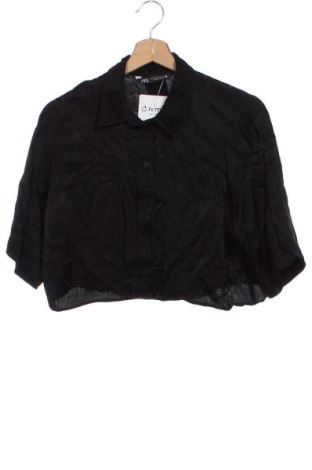 Γυναικείο πουκάμισο Zara, Μέγεθος XS, Χρώμα Μαύρο, Τιμή 10,99 €