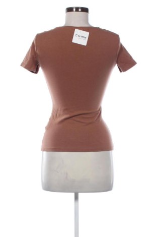 Γυναικείο t-shirt Amisu, Μέγεθος XS, Χρώμα Καφέ, Τιμή 9,00 €