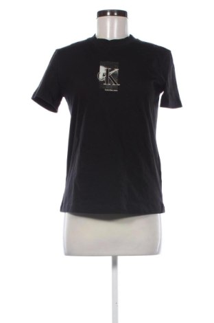 Γυναικείο t-shirt Calvin Klein Jeans, Μέγεθος S, Χρώμα Μαύρο, Τιμή 38,99 €