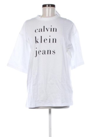 Tricou de femei Calvin Klein Jeans, Mărime M, Culoare Alb, Preț 151,99 Lei