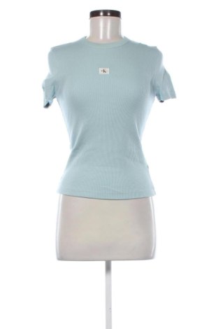 Γυναικείο t-shirt Calvin Klein Jeans, Μέγεθος S, Χρώμα Μπλέ, Τιμή 41,99 €