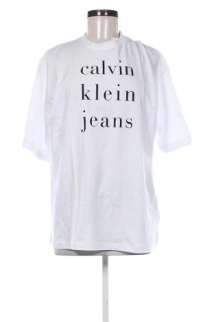 Tricou de femei Calvin Klein Jeans, Mărime S, Culoare Alb, Preț 215,99 Lei