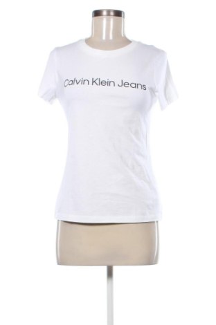 Damen T-Shirt Calvin Klein Jeans, Größe S, Farbe Weiß, Preis € 42,99