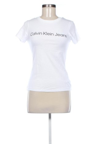 Дамска тениска Calvin Klein Jeans, Размер XS, Цвят Бял, Цена 35,27 €