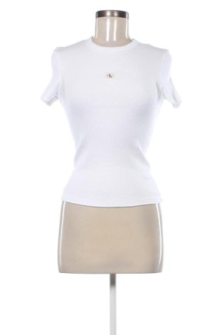 Damen T-Shirt Calvin Klein Jeans, Größe XS, Farbe Weiß, Preis € 45,99
