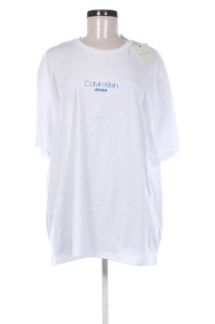 Дамска тениска Calvin Klein Jeans, Размер XL, Цвят Бял, Цена 39,88 €
