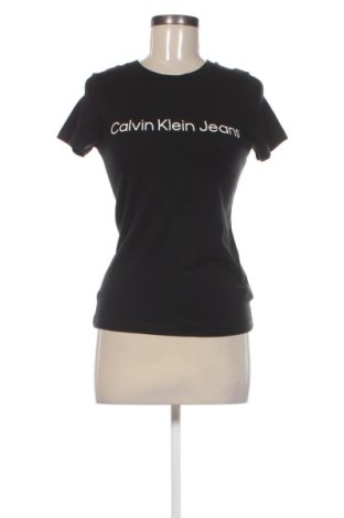 Damen T-Shirt Calvin Klein Jeans, Größe XS, Farbe Schwarz, Preis 32,99 €