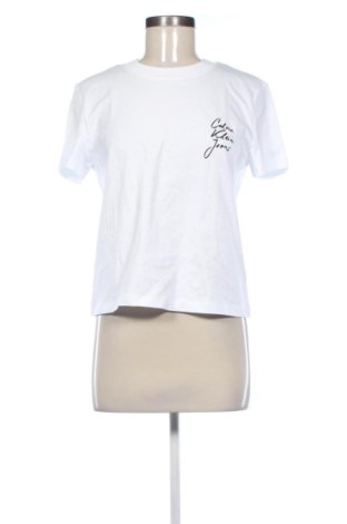 Tricou de femei Calvin Klein Jeans, Mărime L, Culoare Alb, Preț 173,99 Lei