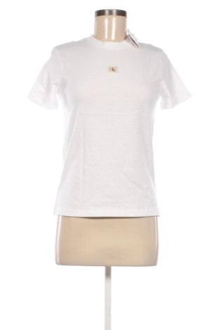 Damen T-Shirt Calvin Klein Jeans, Größe XS, Farbe Weiß, Preis € 39,99